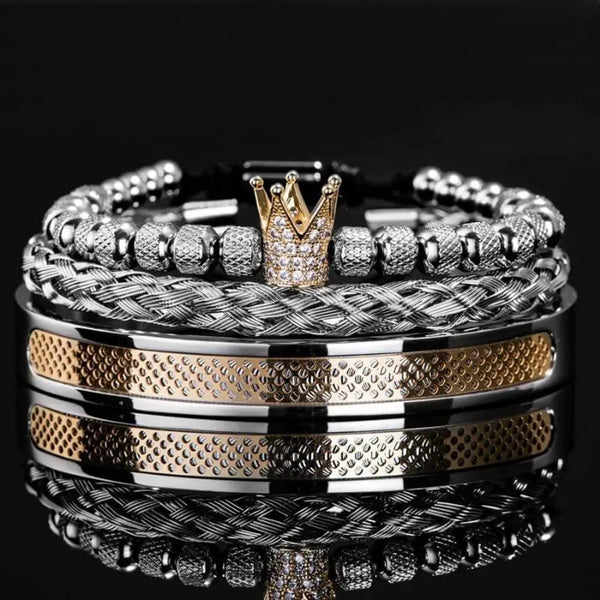 Royal King Bracelet Set - Gold