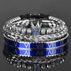 Royal Roman Bracelets - Blue - Royal - Black - Bracelet - Bangle