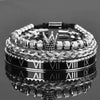 Royal Roman Bracelets - Black - Royal - Blue - Silver - Bracelet