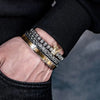 Royal Roman Bracelets - Blue - Black - Royal - Bangle - Beaded