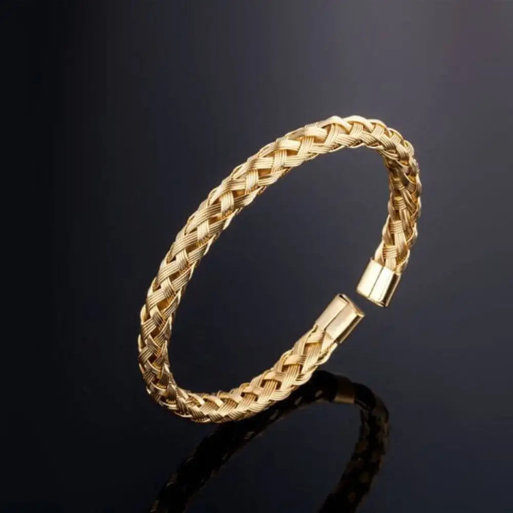 Royal Twisted Bangle - Royal - Bangle - Gold - Silver - Black