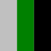 Silver - Green - Black color swatch