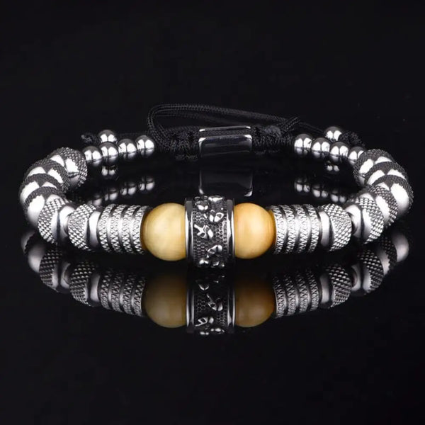 Skeleton Deluxe Beaded Bracelet - Oro