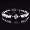 Skeleton Deluxe Beaded Bracelet - Tiger - Beaded - Gold - Blue - Eye