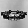Skull Deluxe Beaded Bracelet - Bracelet - Black - Silver - Gold - Beaded