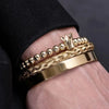 Smooth Crown Bracelets - Crown - Gold - Beaded - Bracelet - Bangle