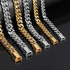 Titanium Steel Bracelet or Necklace - Gold - Necklace - Bracelet - Silver - Cuban