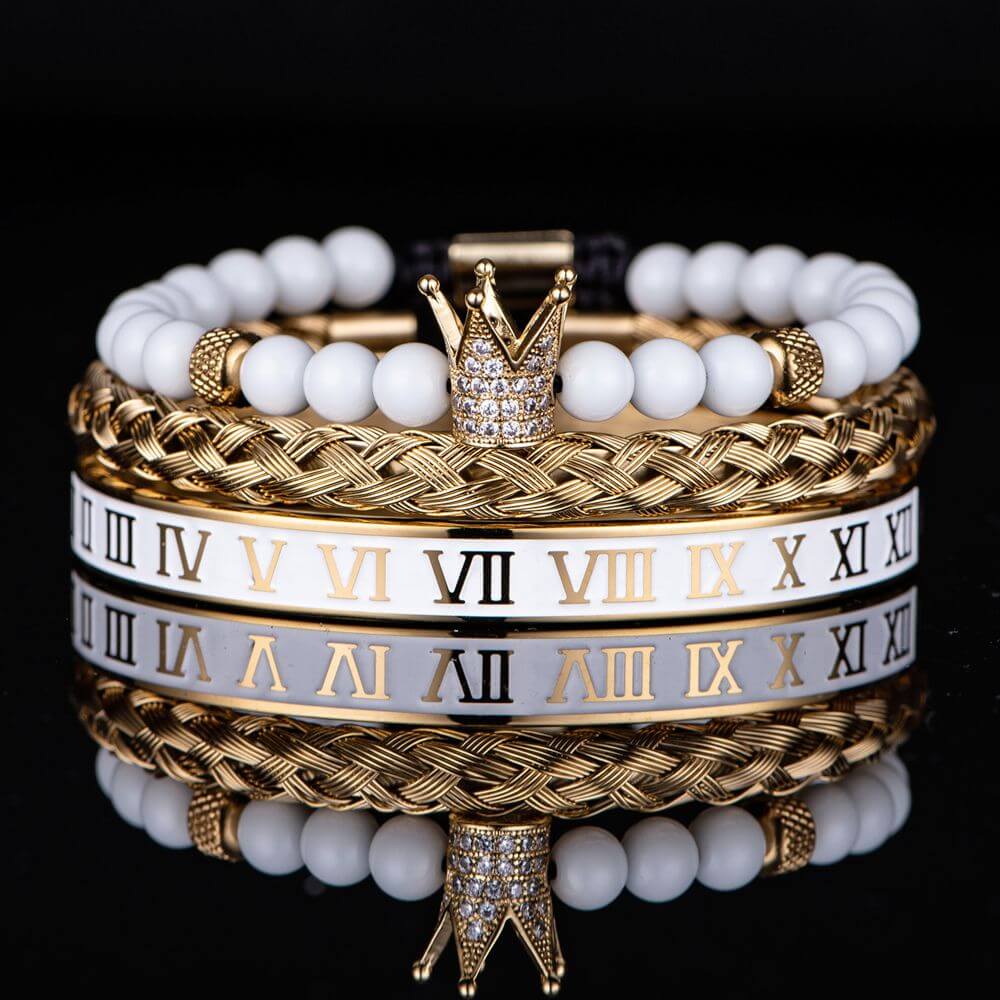 White Deluxe Bracelets 1